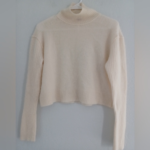 Free People Cashmere Cream Turtleneck Sweater - Picture 1 of 16